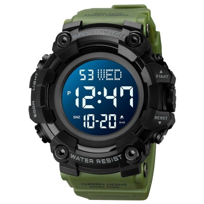 Ceas barbatesc Skmei Sport Cronometru Digital Alarma Lumina Militar foto