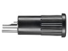Conector Banana 4mm Negru 16A SCH&Uuml;TZINGER cu Izolatie Poliamida si Contact Nichelat
