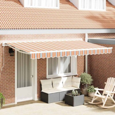 ViaXL Material de &amp;icirc;nlocuire pentru marchiză 4x2 m cu dungi multicolore foto