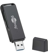 Cititor card reader USB 3.0 pentru SDXC SDHC MicroSD si SD Goobay