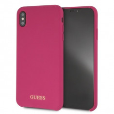 Husa Guess GUHCI65LSGLPI iPhone XS Max Pink Silicon foto