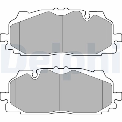 DELPHI LP3272 set placute frana,frana disc foto