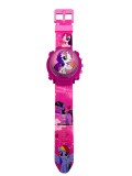 Ceas copii electronic model ponei roz curea reglabila capac rotitor
