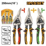 Set Foarfeci Tabla 3pcs INGCO HTSNK0110