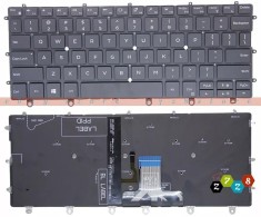 Tastatura Laptop 2-in-1, Dell, XPS 13 9365, P71G, P71G001, WPCF9, 0WPCF9, K0P6H, 0K0P6H, iluminata, layout US
