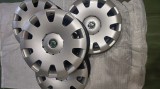Vand set 4 jante otel NOI originale R15 5x100 + capace originale Skoda: 700 ron