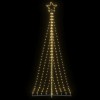 Pom de Crăciun LED 447 LED-uri Alb Cald 249 cm