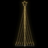 VidaXL Pom de Crăciun LED 447 LED-uri Alb Cald 249 cm