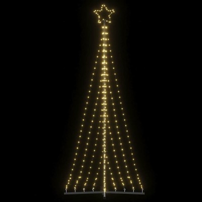 Pom de Crăciun LED 447 LED-uri Alb Cald 249 cm foto