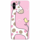 Husa silicon pentru Xiaomi Mi 8 Pro, Cute Giraffe