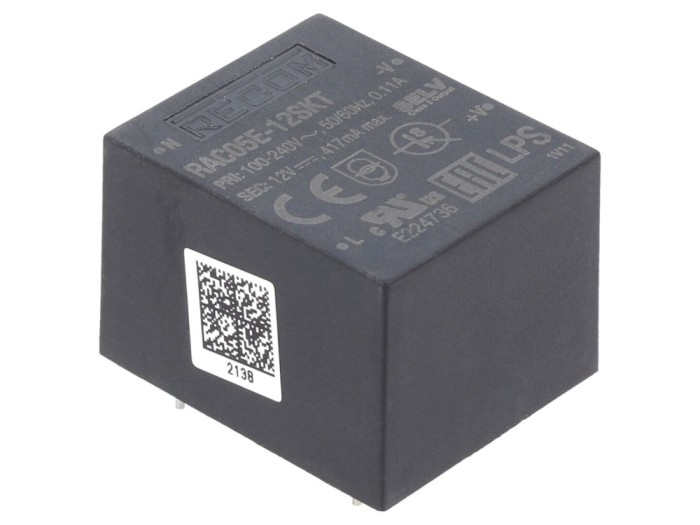 Convertor AC/DC 5W 12VDC