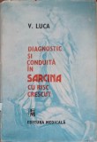 Diagnostic si Conduita in Sarcina cu Risc Crescut - V. Luca, Ed. Medicala 1989, 828 pagini, Hardcover