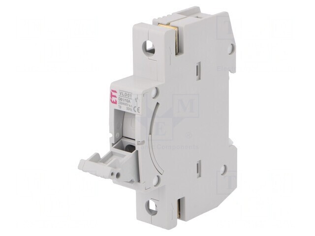 Separator cu Fuzibil D01 pentru Șină DIN 10A 230/400V