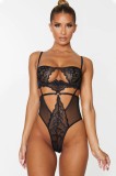 A674-1 Body sexy din plasa si dantela fina