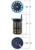 Filtru combustibil MAHLE KX515