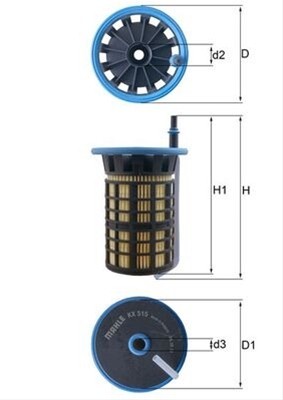 Filtru combustibil MAHLE KX515