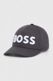Cumpara ieftin BOSS șapcă culoarea gri, cu imprimeu 50502178