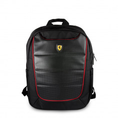 Rucsac Laptop Original Ferrari Scuderia Pit Stop Collection, 15&amp;quot;, Negru foto