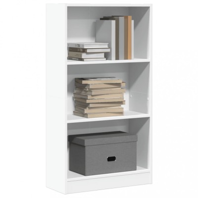 vidaXL Bibliotecă, alb, 60x24x109 cm, lemn prelucrat 857803 foto