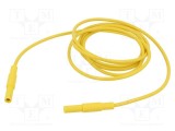 Cablu de măsurare HIRSCHMANN 16A 2m mufă banană 4mm galben