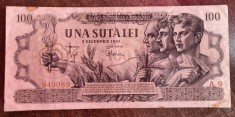 B11 10 - Bancnota foarte veche - Romania - 100 lei - emisiune 5 decembrie 1947