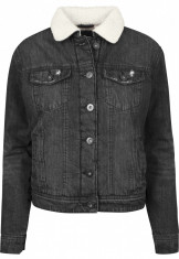 Ladies Sherpa Denim Jacket foto