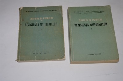 Culegere de probleme de rezistenta materialelor - Gh. Buzdugan - 2 vol. - 1954 foto