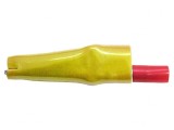 Bornă crocodil galbenă 10A 7,9mm