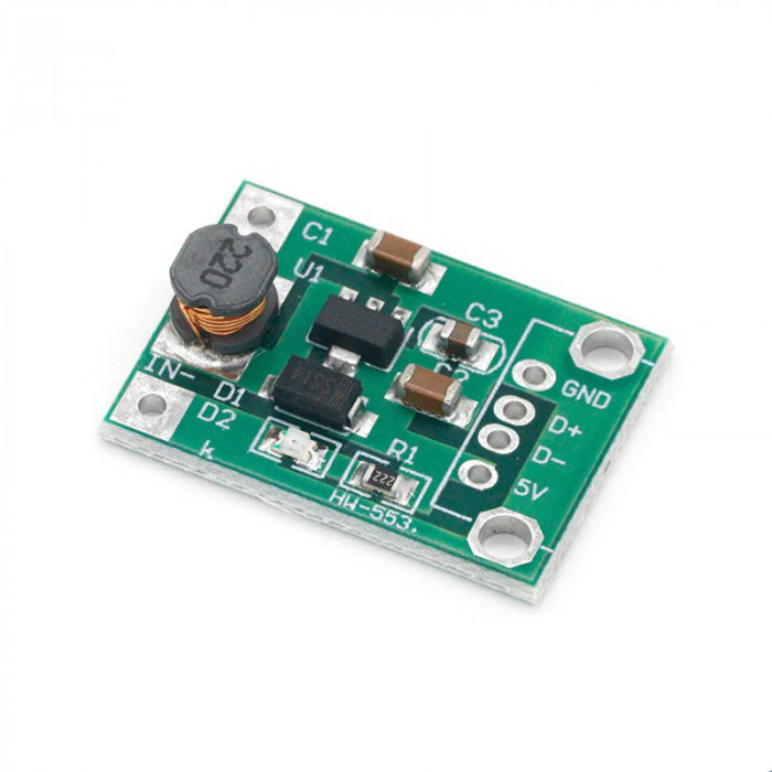 Modul convertor DC step-up, IN: 1-5V, OUT: 5V (0.5A) (DC.622)