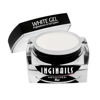 White Gel 10ml - gel alb de construc&amp;Aring;&amp;pound;ie Inginails Professional foto