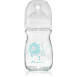 Bebeconfort Emotion Glass White biberon pentru sugari Lion 0-6 m 130 ml, Bebe Confort