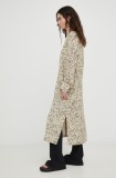 Drykorn rochie culoarea bej, midi, dreaptă