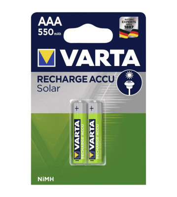 Baterie reincarcabila VARTA AAA pentru lampi si dispozitive solare 550mAh foto