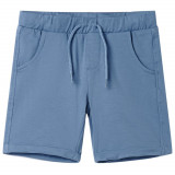 Pantaloni scurți pentru copii cu șnur, albastru &icirc;nchis, 104, vidaXL