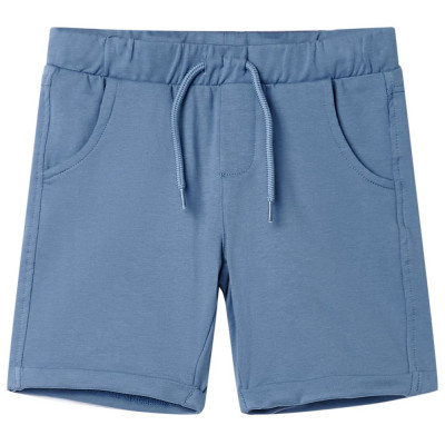 Pantaloni scurți pentru copii cu șnur, albastru &amp;icirc;nchis, 104 foto