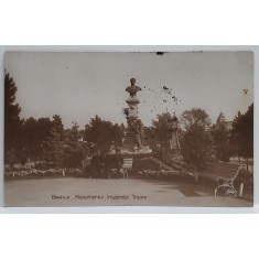 BRAILA , MONUMENTUL &#039; IMPARATUL TRAIAN &#039; , CARTE POSTALA ILUSTRATA , 1929