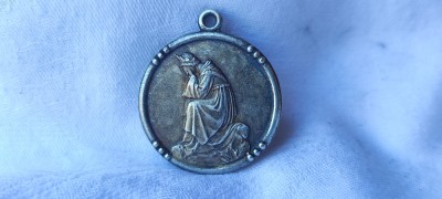 MEDALION MAICA DOMNULUI de LA SALLETE FRANTA 1846 aparitia FECIOAREI MARIA unic foto