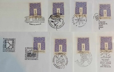 Ungaria 2002 - 8 FDC-uri expo diferite foto