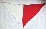 Cravată pionier Polonia anii '80 &ndash; Textură mătăsoasă, de colecție
