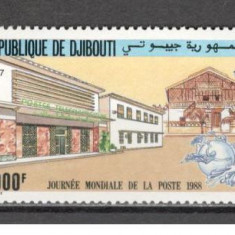 Djibouti.1988 Posta aeriana-Ziua mondiala a Postei MD.454