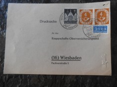 Carte postala Germania, circulata Berlin 1953, stare buna