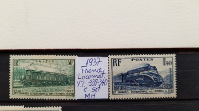 1937-Franta-YT339,340,-c.set-MH-YT=9,5E foto