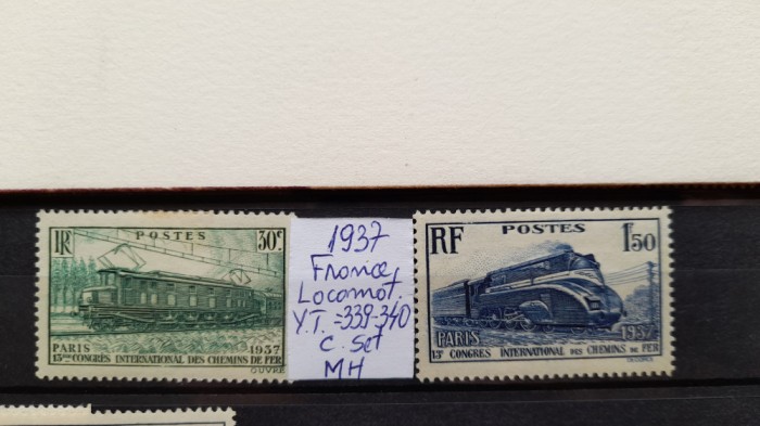 1937-Franta-YT339,340,-c.set-MH-YT=9,5E