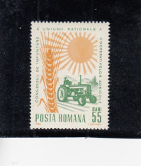 ROMANIA 1966 LP 622 CONGRESUL COOPERATIVELOR AGRICOLE MNH foto