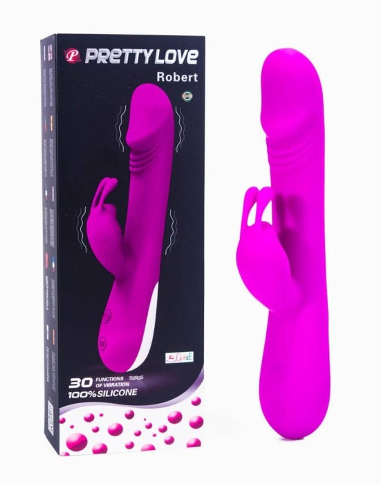 Vibrator Rabbit Robert, Violet, 21 cm