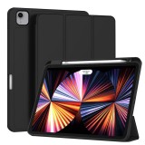 Husa iPad Pro 2018 11.0 A1980A1979 Techsuit Flex Trifold Pen, negru