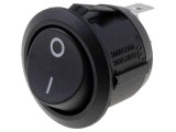 Buton Rocker SPST ON-OFF 10A 250VAC Negru