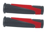 Mansoane, CAPER, TPR Forma ergonomica Antialunecare, BiColor (Negru, Rosu), 130mm, bicicleta, ARV-00