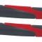 MANSOANE - CAPER - TPR Forma ergonomica Anti-alunecare - Bi-Color (Negru - Rosu) - 130mm PowerTool TopQuality