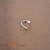 Piercing Spirala din Titan cu 2 Capete tip Sageata Mare - corp, ureche